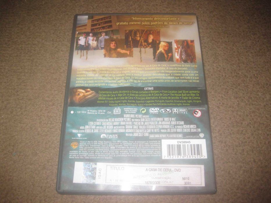 DVD "A Casa de Cera" com Paris Hilton