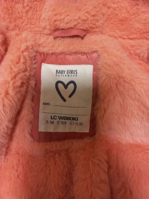 Тепла зимова куртка (пуховик) на гусячому пуху, р. 92–98