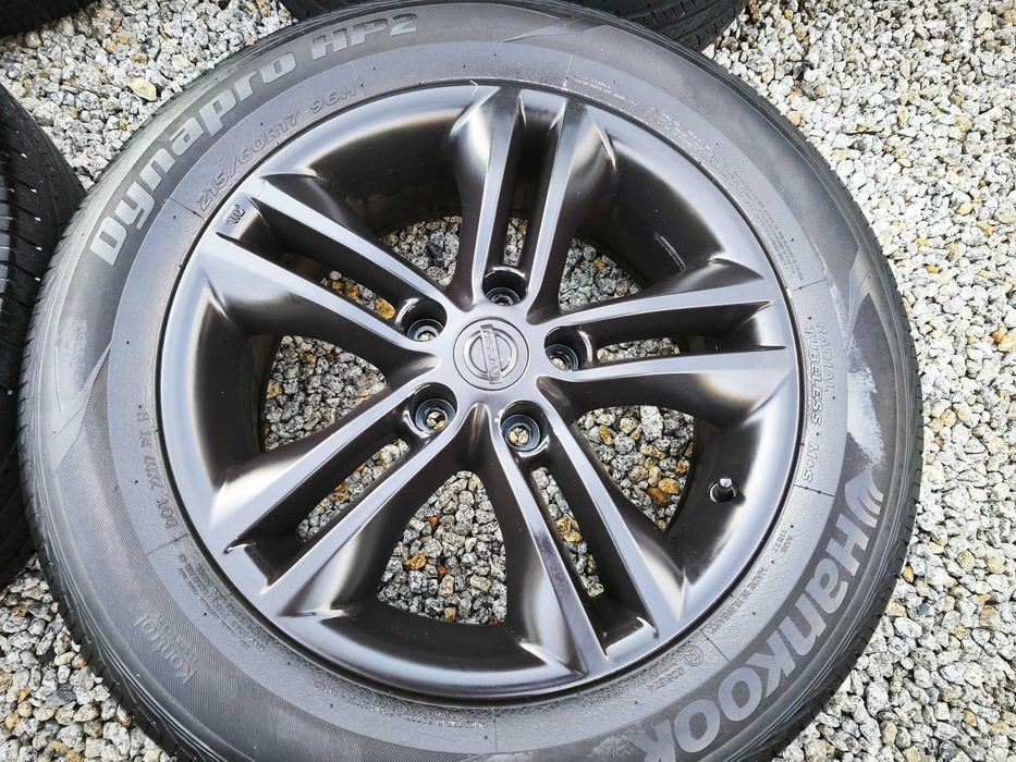 Oryginał NISSAN 5x114,3r17 Qashqai Juke Renault Dacia CZARNY MAT