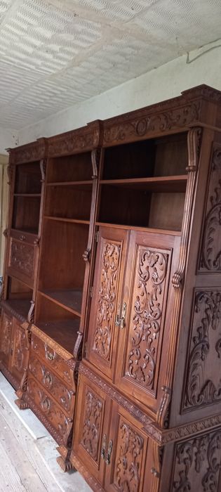Movel sala classico em madeira maciça