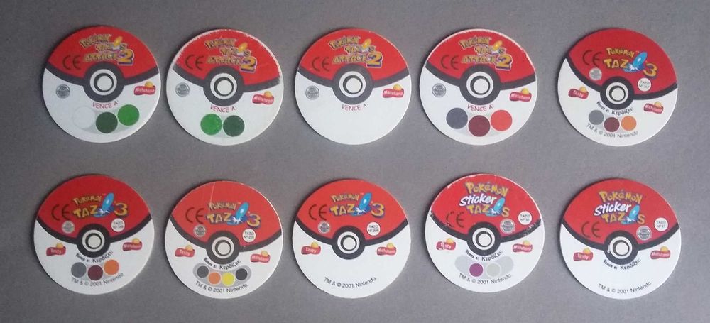 Lote de Tazos Pokemon brindes da Matutano