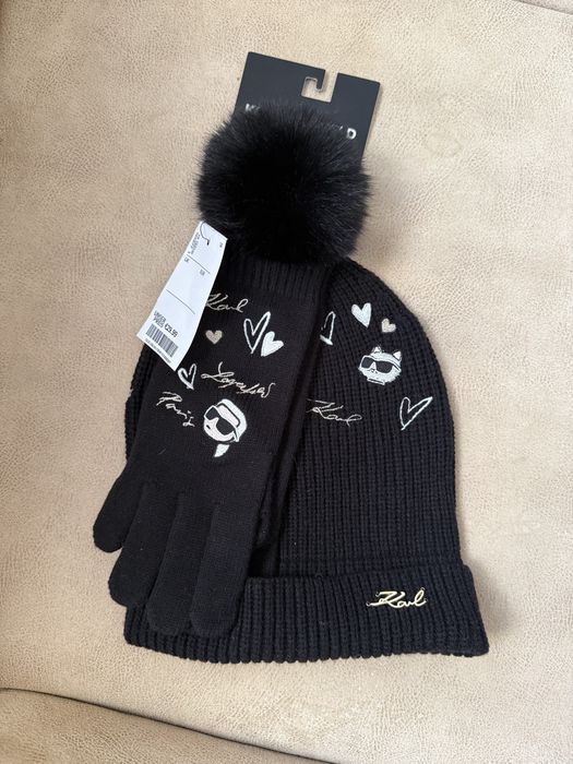 Комплект шапка рукавиці KARL LAGERFELD