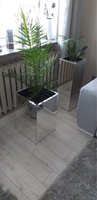 doniczka lustrzana glamour na wymiar cała Polska szkło labocel osłonka