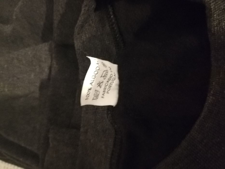 Fato treino PRETO XL 100% algodão Cardado.. Quente e macio NOVO