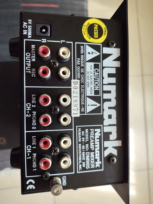 Mesa de mistura DJ Mixer Numark DM905