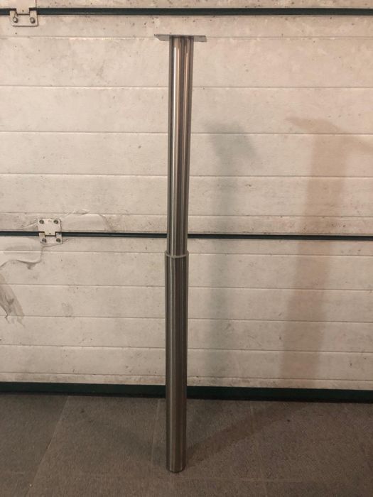 Chrome-plated steel leg for adjustable table or countertop64738280418689121