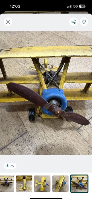 Aeronave FOKKER DR1 Triplane metal