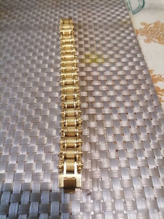 Мужской браслет позолоченный 585пр.