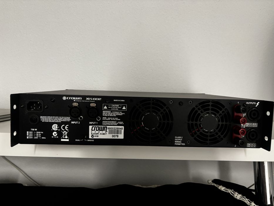 Amplificador Crown XLS 602 – Potência e Fiabilidade – Usado