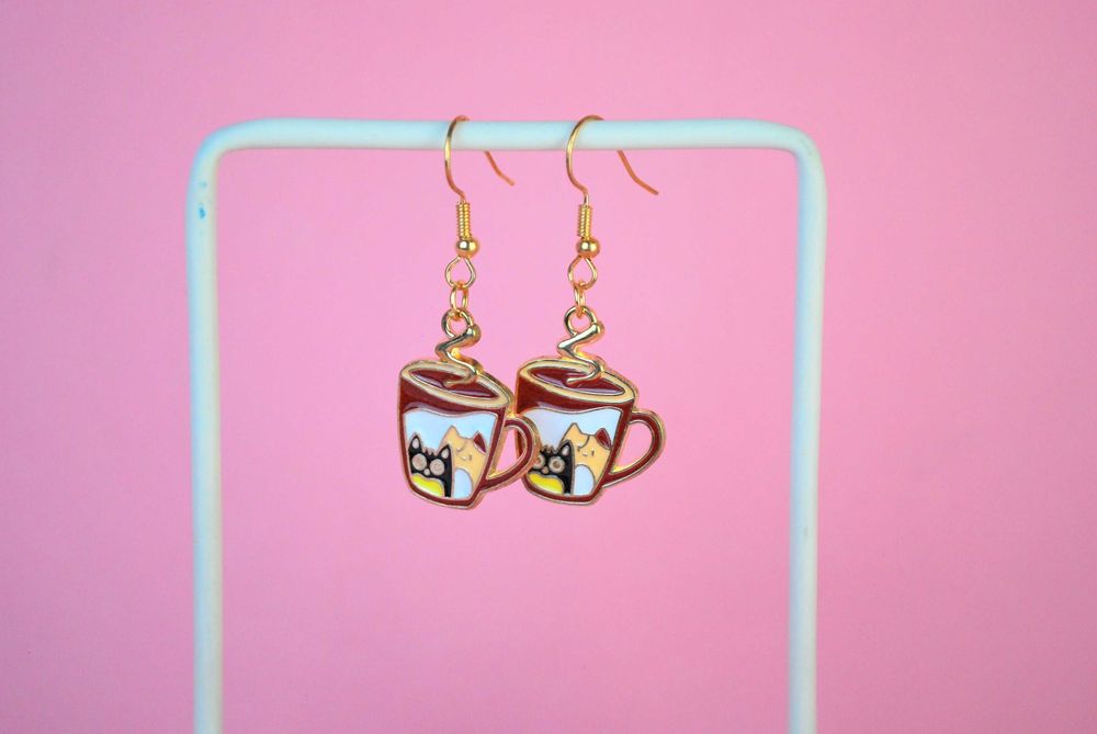 kolczyki kotki kawa alternative