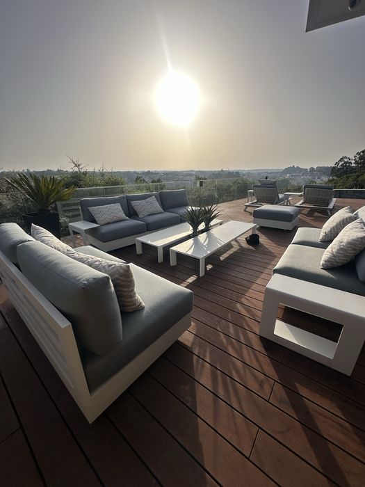 Conjunto de mobiliario jardim