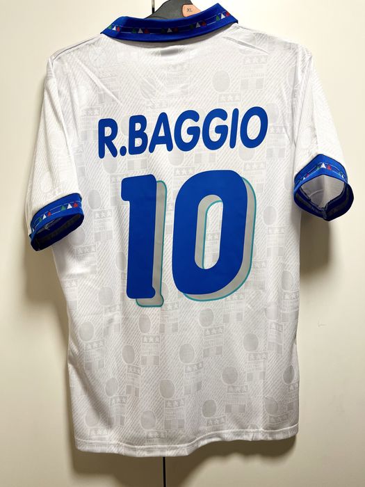 Koszulka Roberto Baggio 10 Italia 1994 • Wyjazdowa Biała • Retro Vintage L