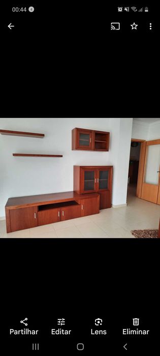 Estante + mesa centro cerejeira