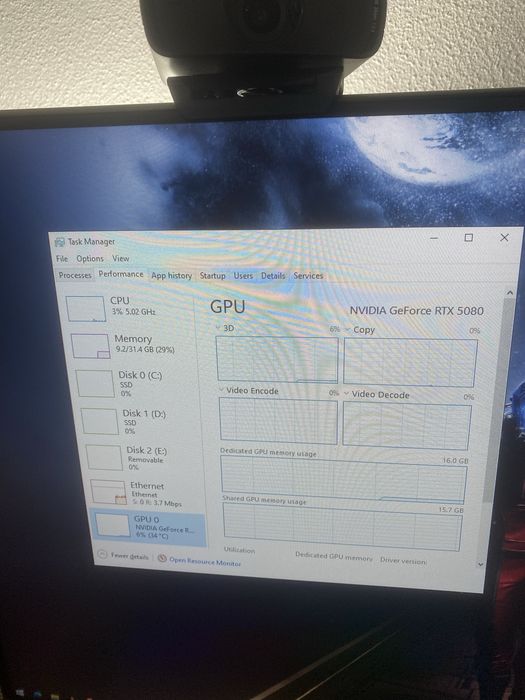 Pc gaming rtx 5080 + r7 9800x3d