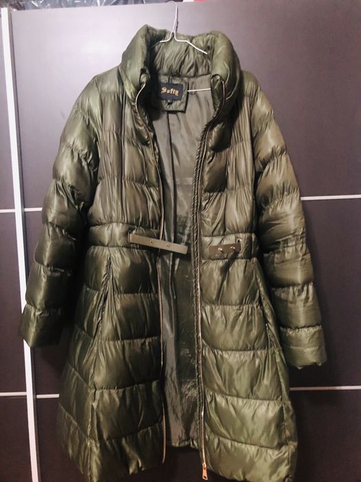 Kispo-sobretudo muito leve e fofinho cor verde azeitona