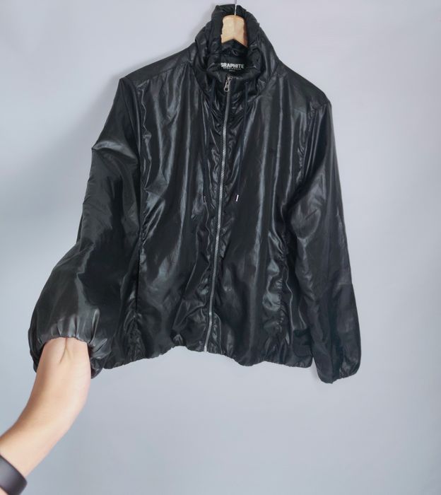 Czarna  Kurtka Damska z Kieszeniami  bez Kaptura Graphite Sports  Wear