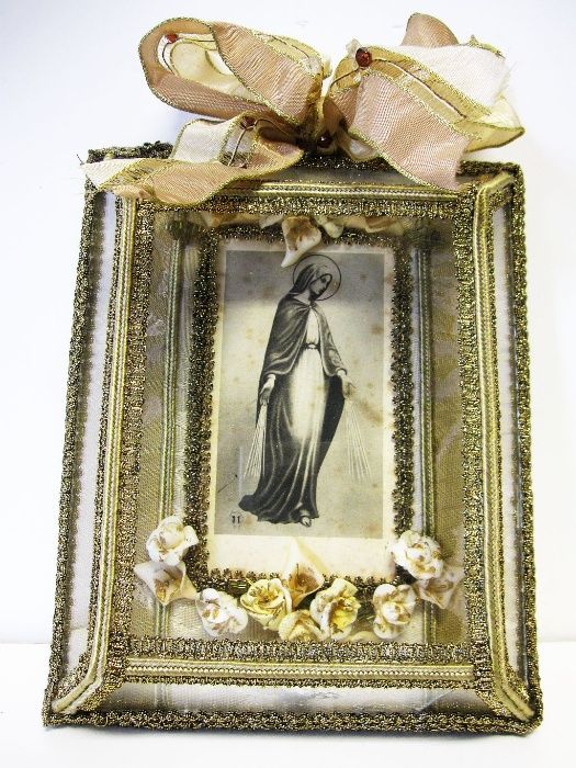 lindo antigo registo-vitrine-com a imagem da Nossa Senhora Immaculata