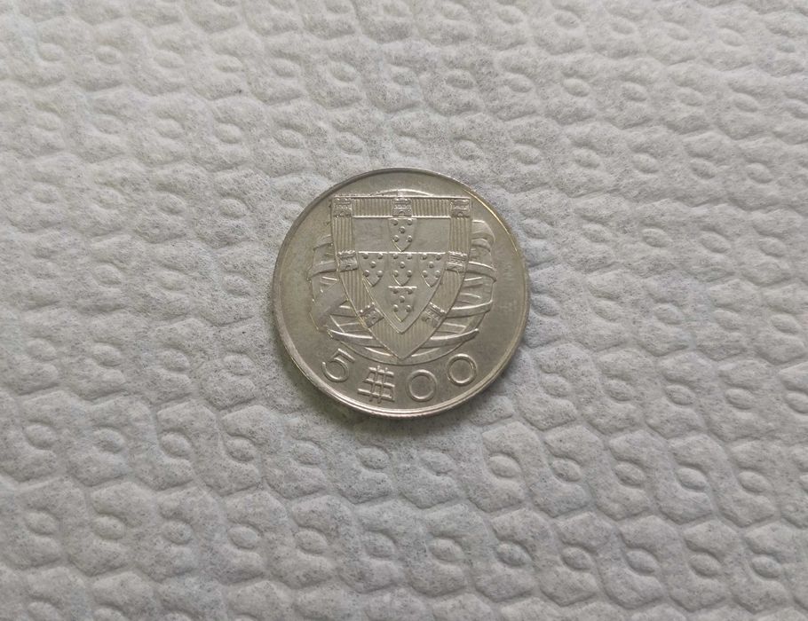 Moeda de 5$ 1948 - Prata Soberba