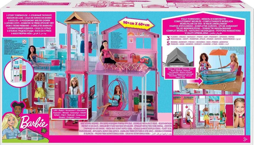 Ляльковий будиночок Barbie Townhouse Міський будинок мрії Малібу DLY32