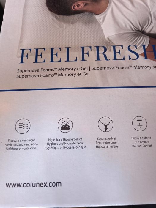 Almofada Memory foam and gel  Colunex