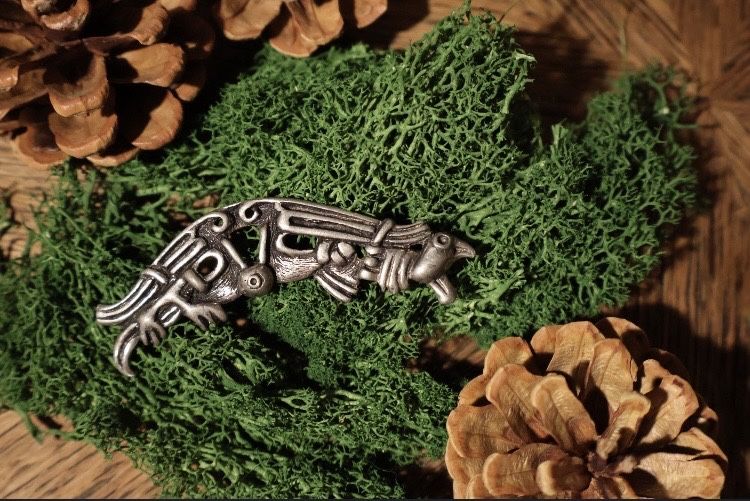 Oryginalna norweska przypinka EDDA / broszka / ozdoba w stylu wikingów