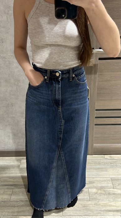 Джинсова максі спідниця vicolo розмір xs нова !