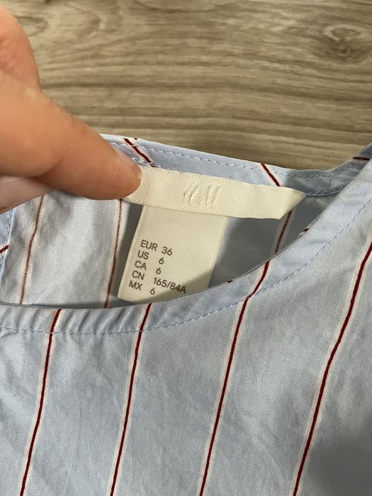 Sukienka letnia z falbana h&m 36 S