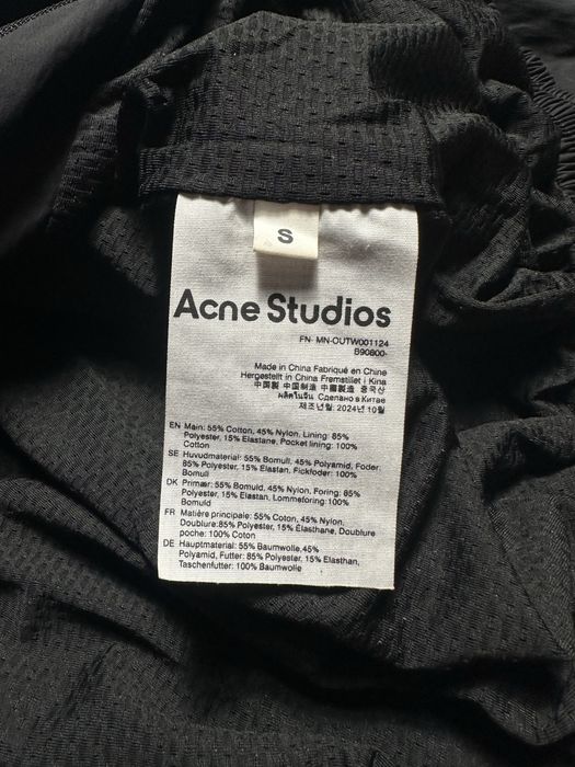 Куртка Acne Studios Logo Zipper Jacket Вітровка