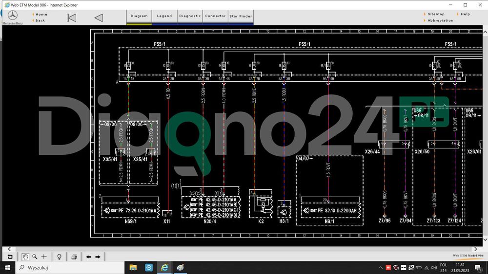 ZESTAW MB STAR Diagnostyka Serwisowa Mercedes Benz INT+Laptop