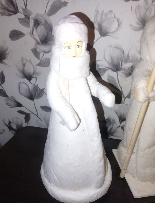 Дед Мороз и Снегурочка ватные, СССР (Дед - Ровенская фабрика игрушек