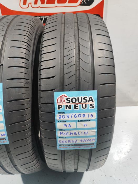 2 pneus impecáveis 205-60R16 Michelin - Oferta dos Portes