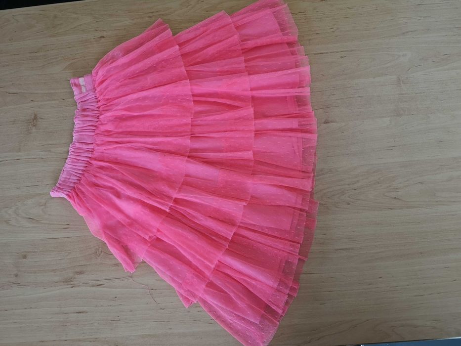 saia de tule com folhos, 8 anos