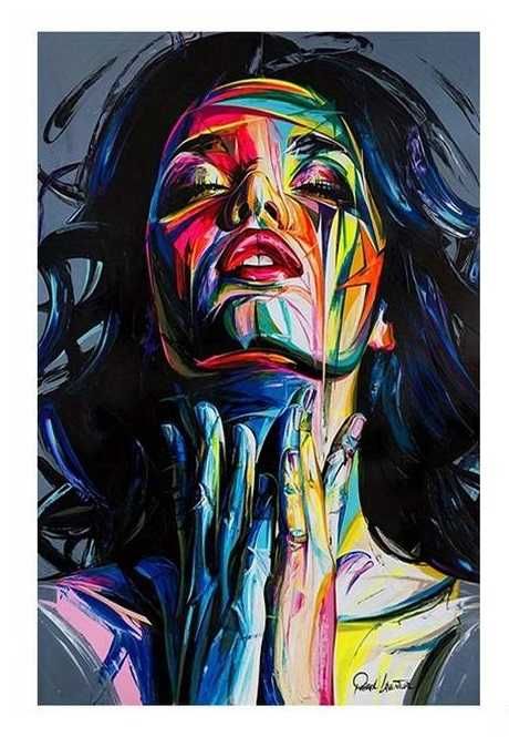 Obraz Na Płótnie Abstrakcja Twarz Kobiety 60x40