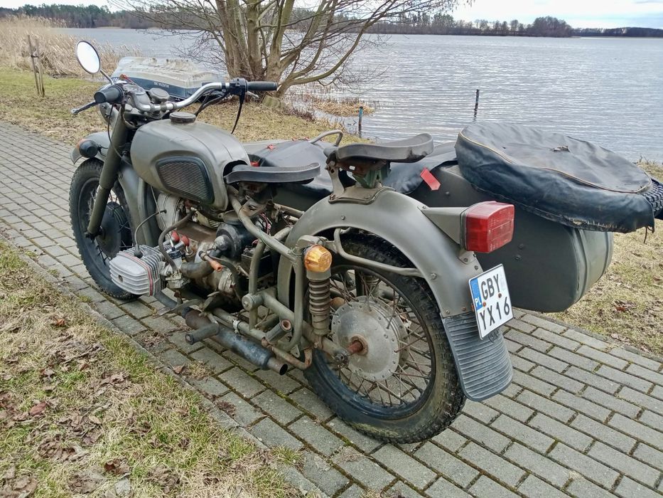 Motocykl KMZ Dniepr My11 z koszem oc pt sprawny