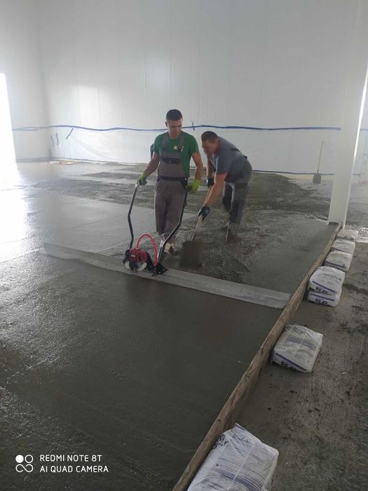 Бетонна підлога Промислові підлоги Стяжка