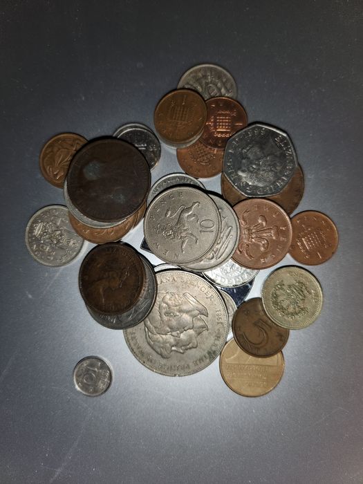 Lote de moedas sortido