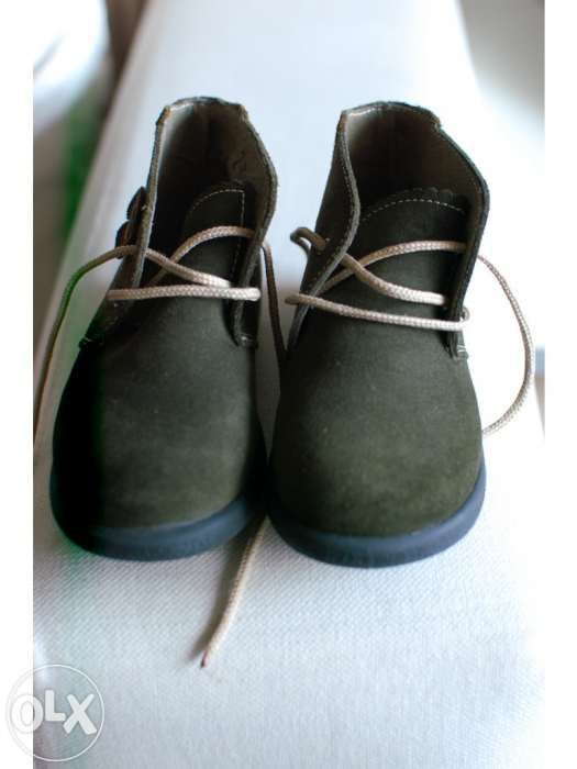 Botas Camurça Verde Escuro