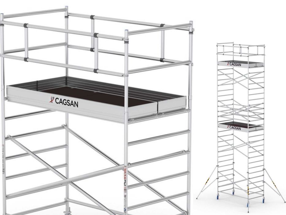 Raty,Leasing Rusztowanie Alu Jezdne Cagsan 1,35m x 2,45m Wys. Rob11 m