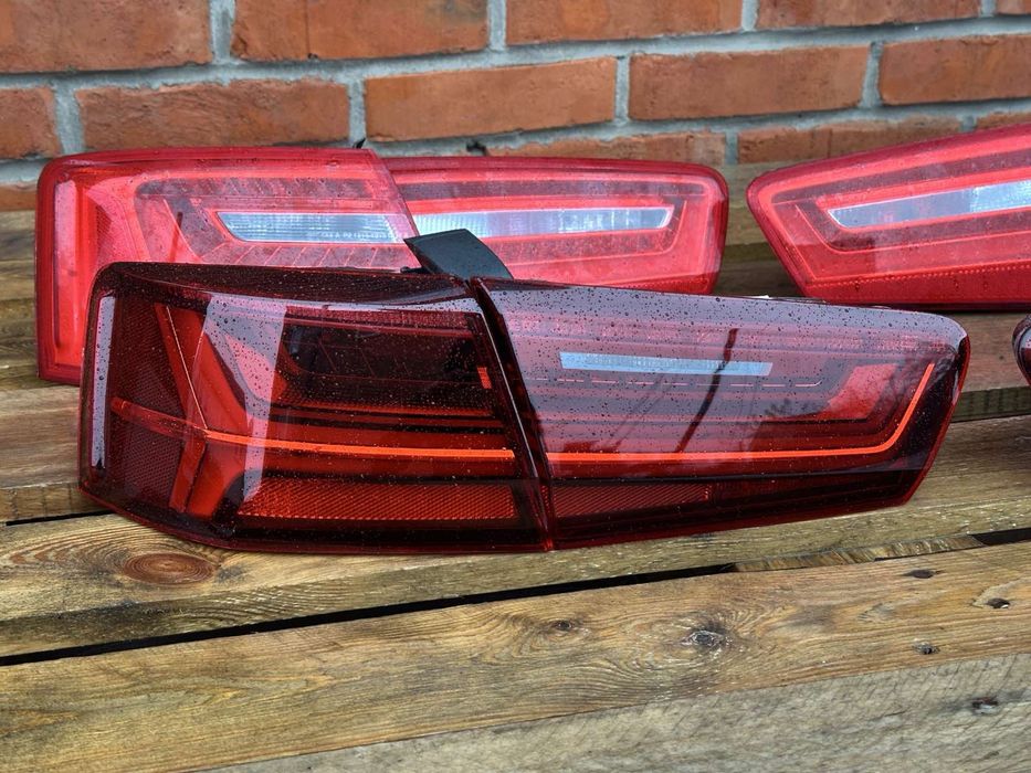 Audi A6 C7 задні фари LED рест дорест Європа Америка