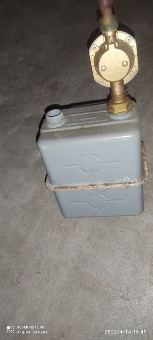 Contador de gás usado