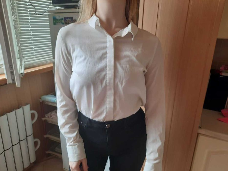 Рубашка LC WAIKIKI белая отличного качества