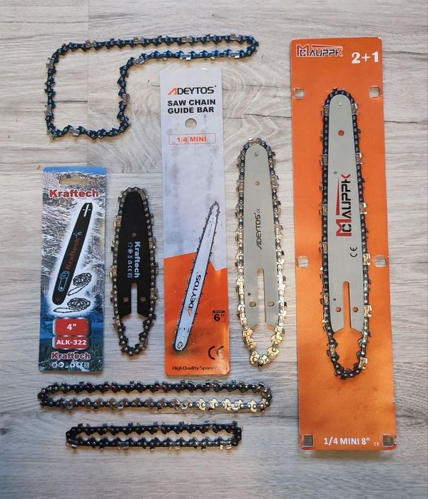 Шина  цепь для аккумуляторной мини пилы сучкореза 4, 6, 8 дюймов