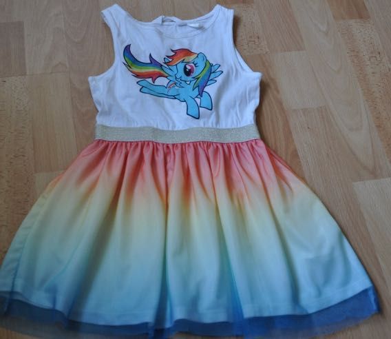 My Little Pony, Rainbow dash sukienka z tiulem 98 104  BROKAT
