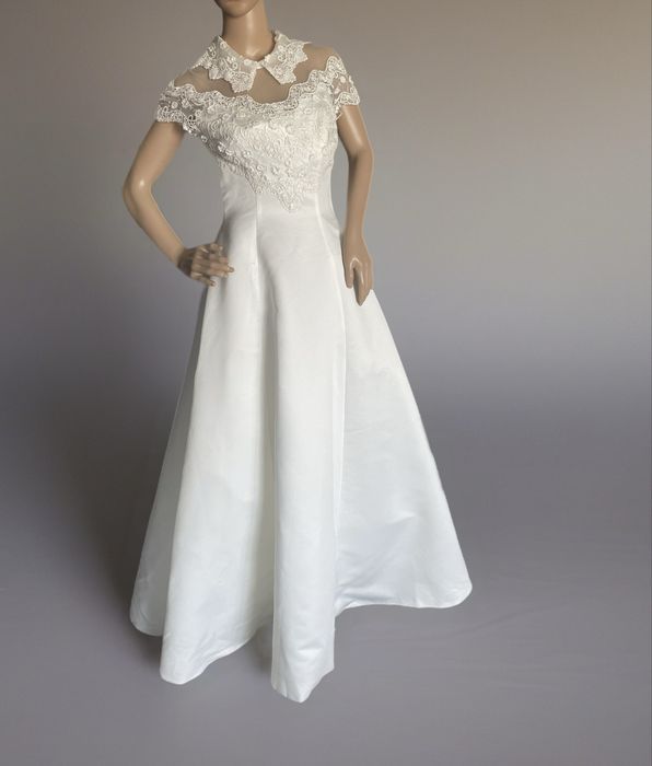 Suknia ślubna vintage 36 38  S/M ivory