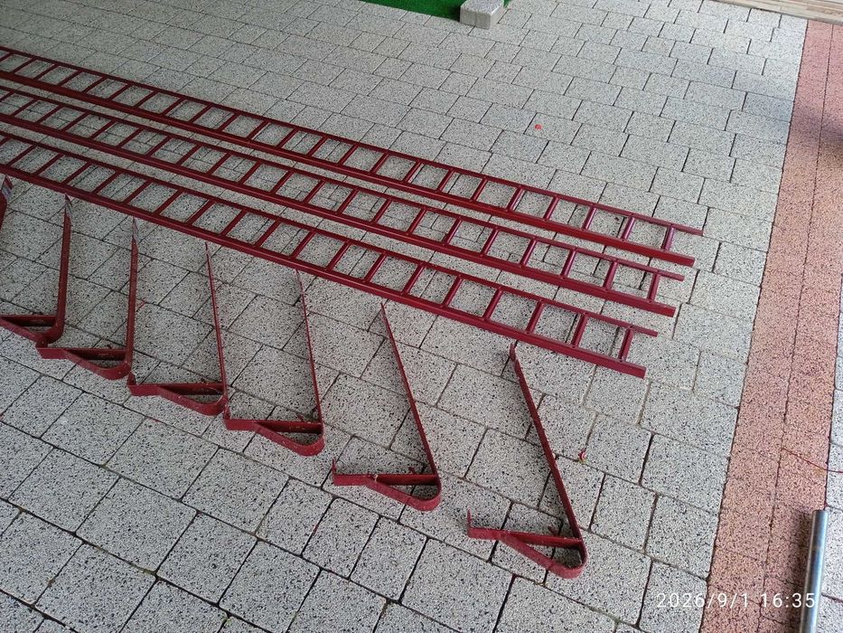 Płotki śniegowe FOLNET kolor kasztan-ocynkowane 3x3mb. + uchwyty pod dachówkę.
