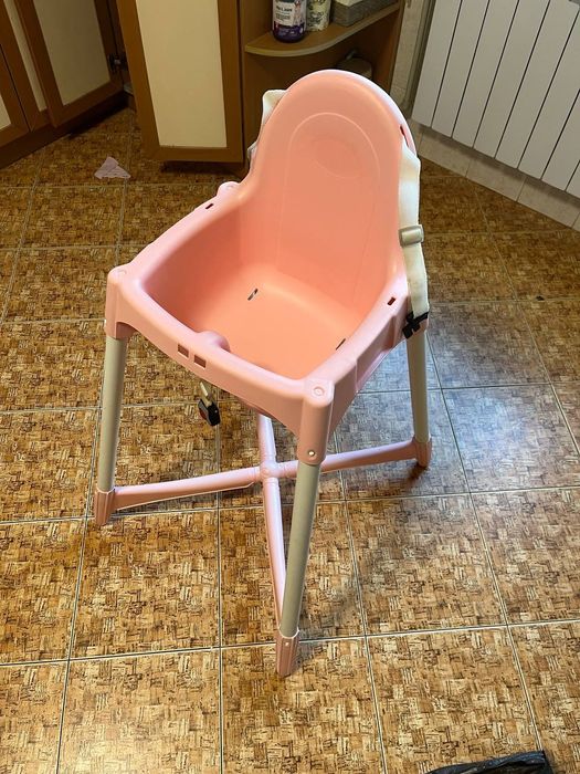 Стілець для годування Pilsan Practical Highchair 07504 Рожевий 500