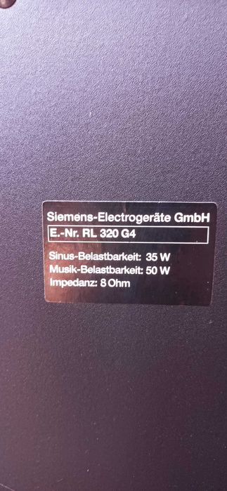 Colunas Siemens 3 way speaker