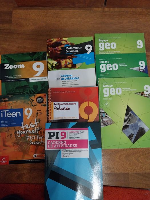 Cadernos de atividades - 9ºano