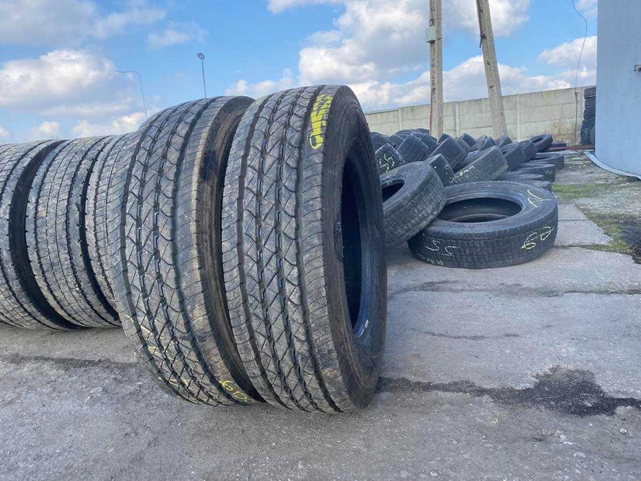 Opony używane przednie 225/75r17.5 Goodyear Kmax S Przód 99% Bieżnika