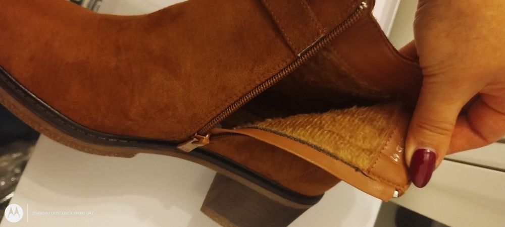 Piękne botki damskie ocieplane